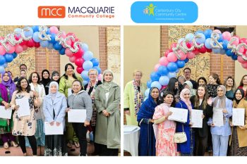 Child Care and Aged Care courses graduates at Macquarie Community College