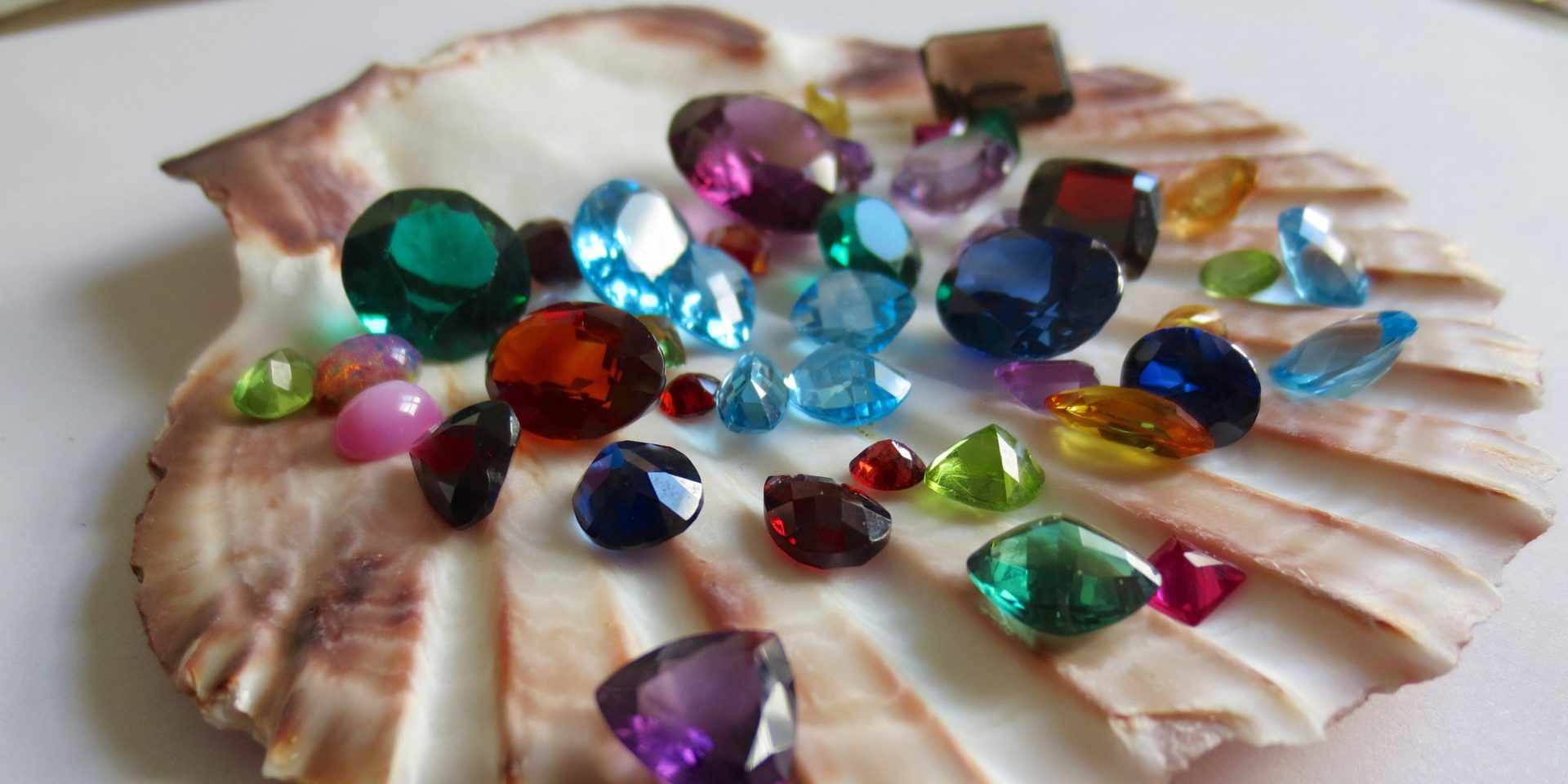 Gemstones on the shell