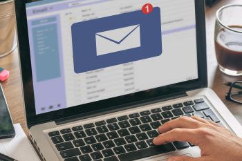 person sending email